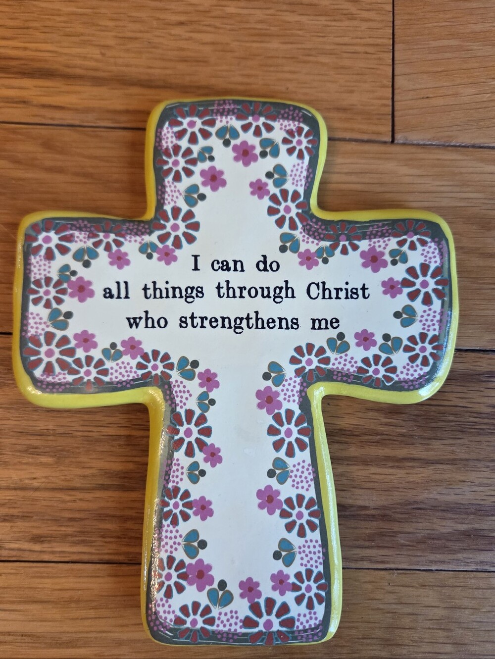 Natural Life Ceramic Cross